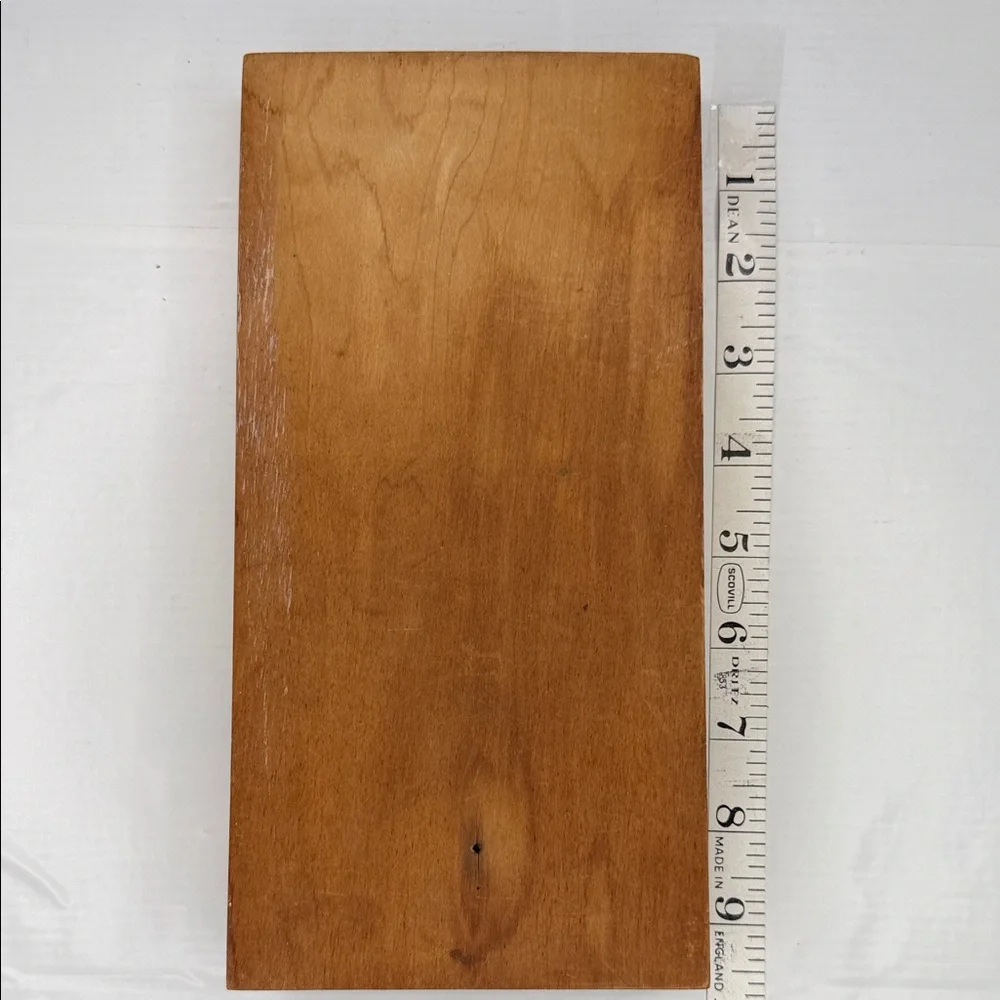 Vintage Wooden Handle Stainless Steel Knife Set
